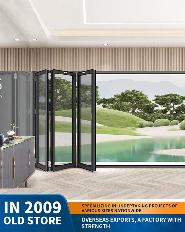 80 series heavy-duty aluminum alloy folding door: balcony and villa partition