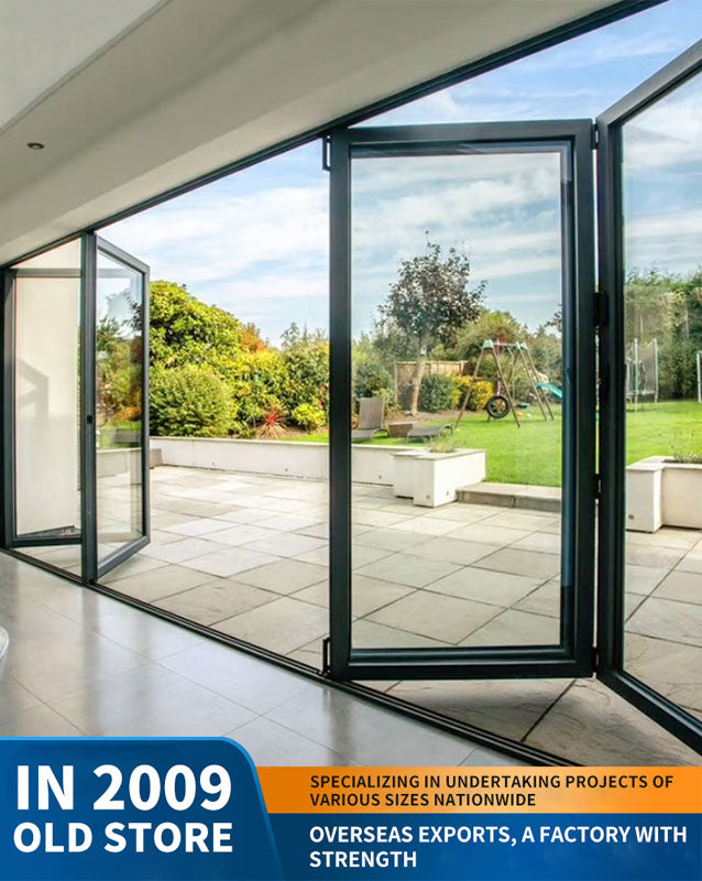 80 series heavy-duty aluminum alloy folding door: balcony and villa partition