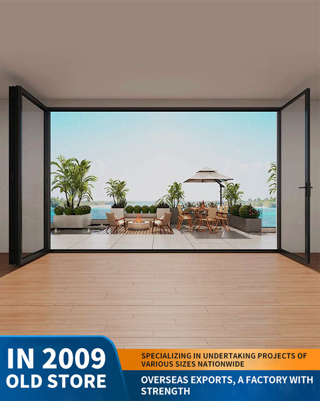 80 series heavy-duty aluminum alloy folding door: balcony and villa partition