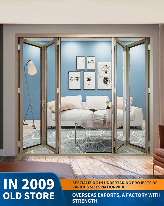 80 series heavy-duty aluminum alloy folding door: balcony and villa partition