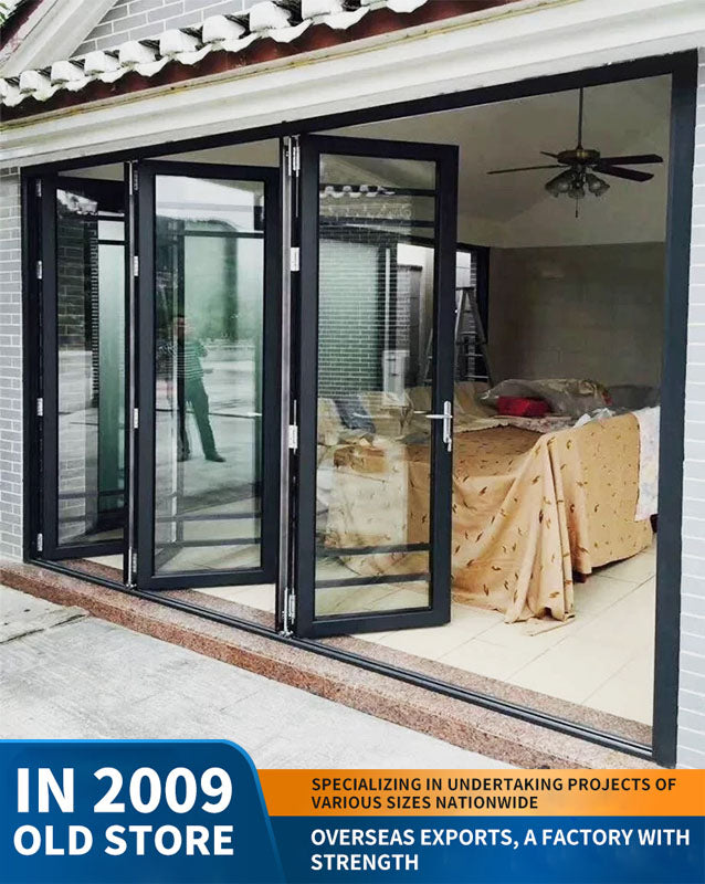 80 series heavy-duty aluminum alloy folding door: balcony and villa partition