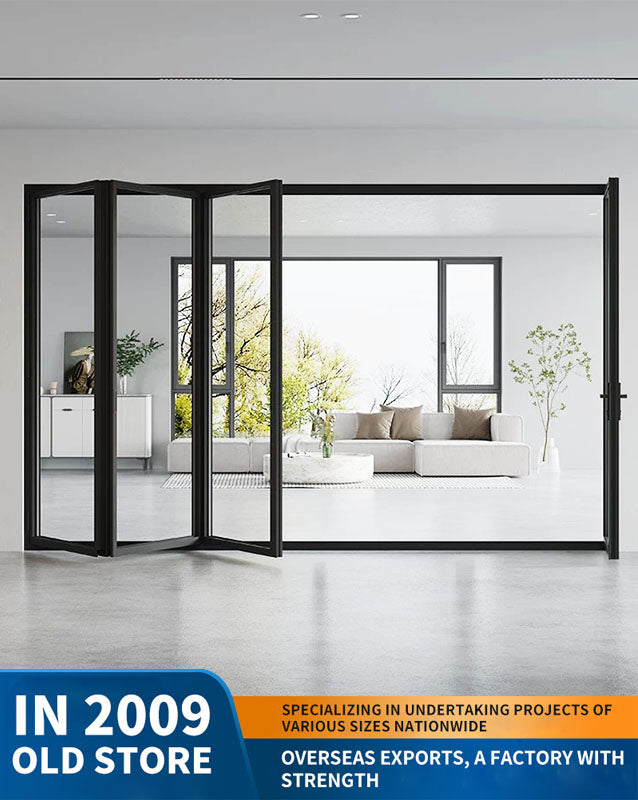 80 series heavy-duty aluminum alloy folding door: balcony and villa partition