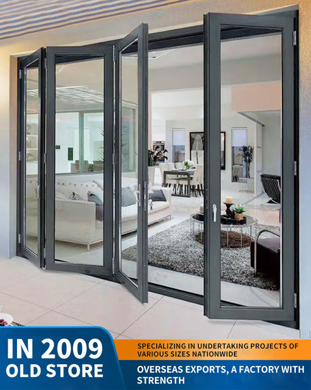 100 series double-folding window: aluminum alloy enclosed balcony