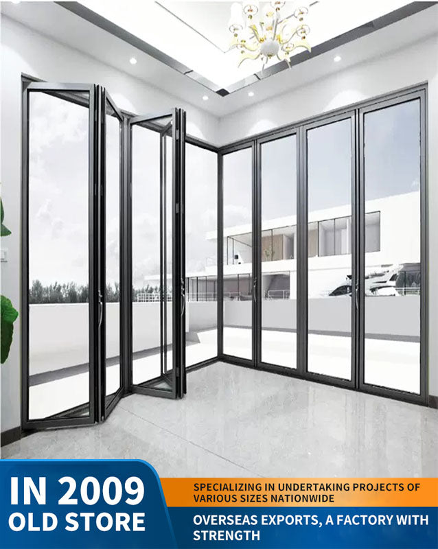 70 series folding door: car wash shop door, commercial shop door, aluminum alloy folding door