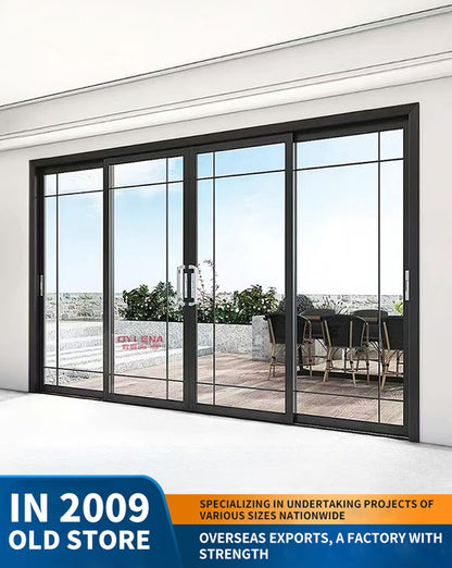 narrow-frame sliding door: kitchen and balcony glass door partition