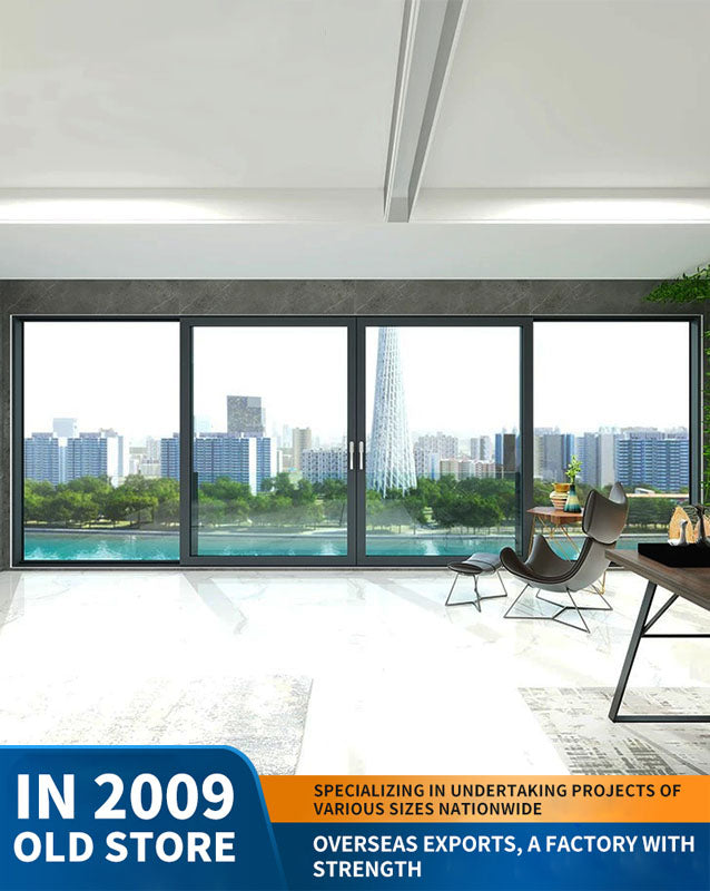 panoramic sliding door: large moving door, wind-resistant outdoor sliding door