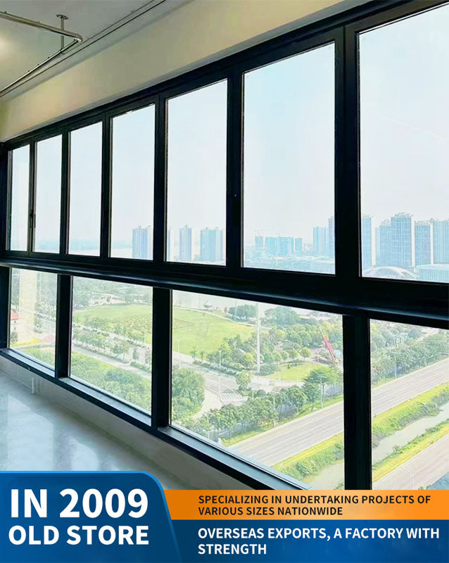 100 series double-folding window: aluminum alloy enclosed balcony