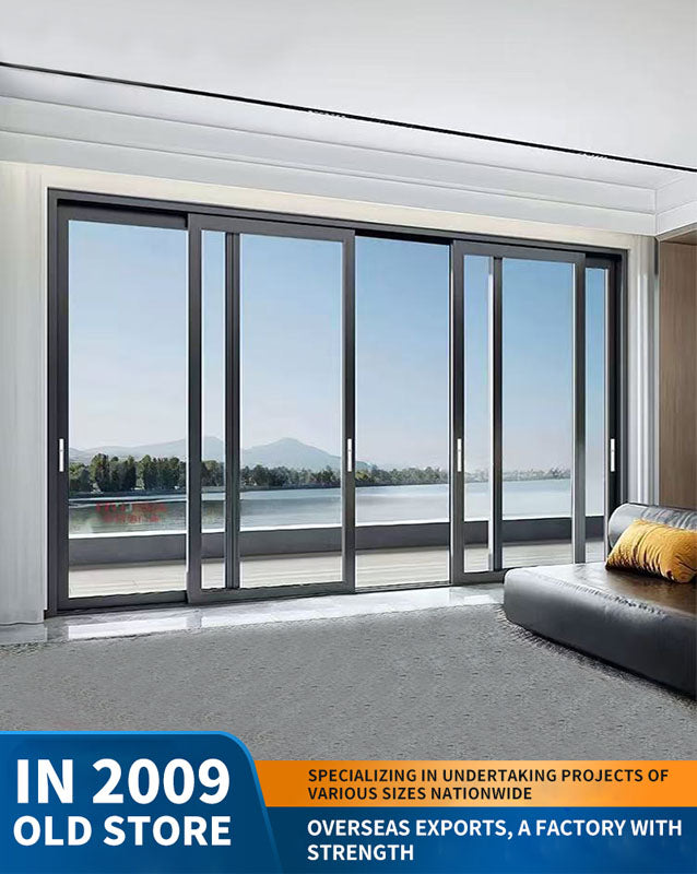 narrow-frame sliding door: kitchen and balcony glass door partition