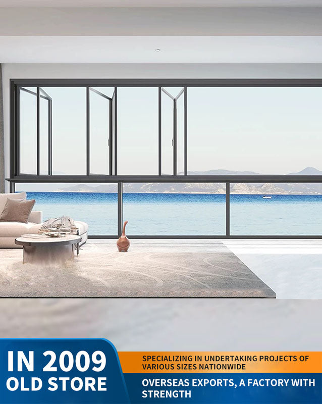 100 series double-folding window: aluminum alloy enclosed balcony