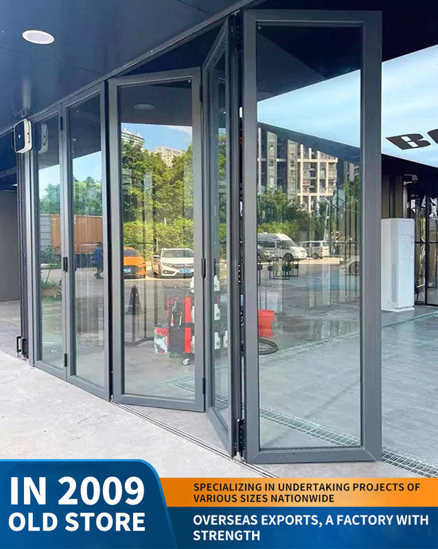 70 series folding door: car wash shop door, commercial shop door, aluminum alloy folding door