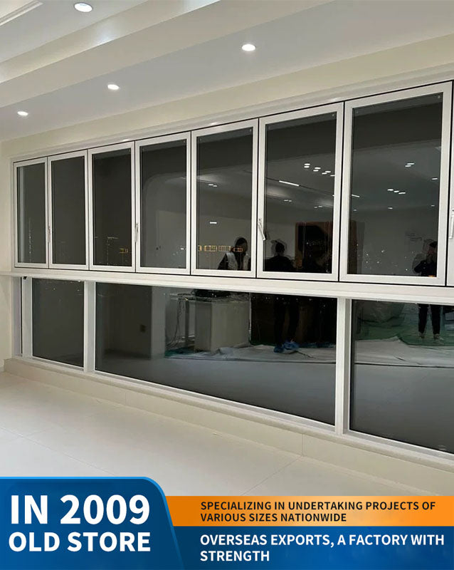 100 series double-folding window: aluminum alloy enclosed balcony