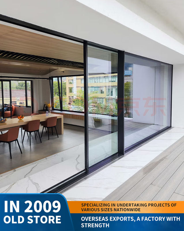 panoramic sliding door: large moving door, wind-resistant outdoor sliding door