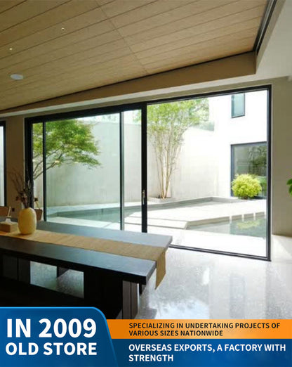 panoramic sliding door: large moving door, wind-resistant outdoor sliding door