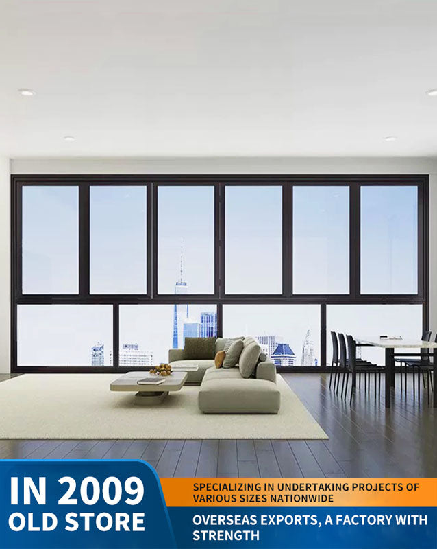 100 series double-folding window: aluminum alloy enclosed balcony