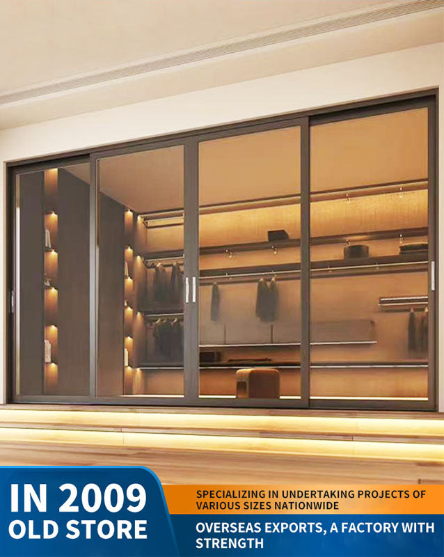 narrow-frame sliding door: kitchen and balcony glass door partition