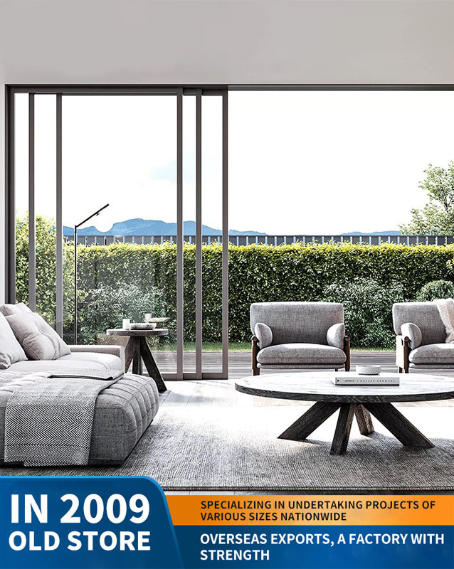 panoramic sliding door: large moving door, wind-resistant outdoor sliding door