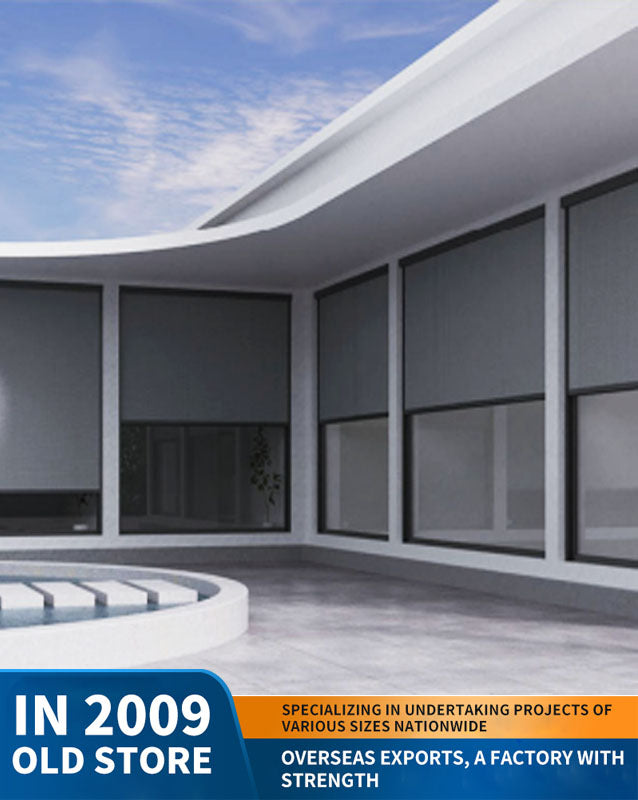 aluminum alloy pavilion, courtyard outdoor sunshade and rain shelter