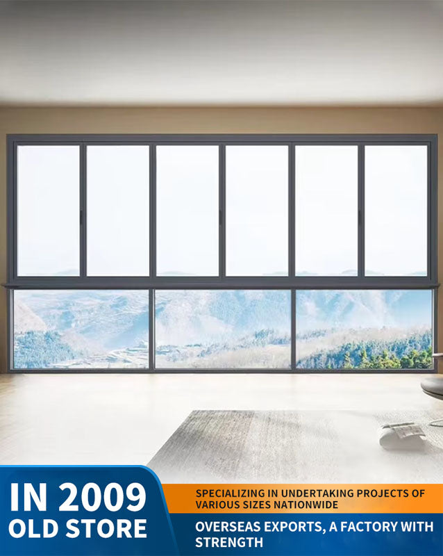 100 series double-folding window: aluminum alloy enclosed balcony