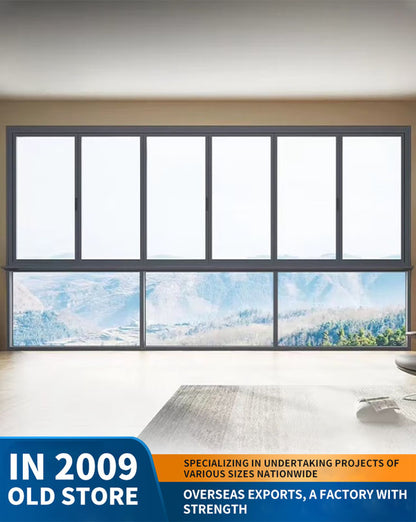 100 series double-folding window: aluminum alloy enclosed balcony