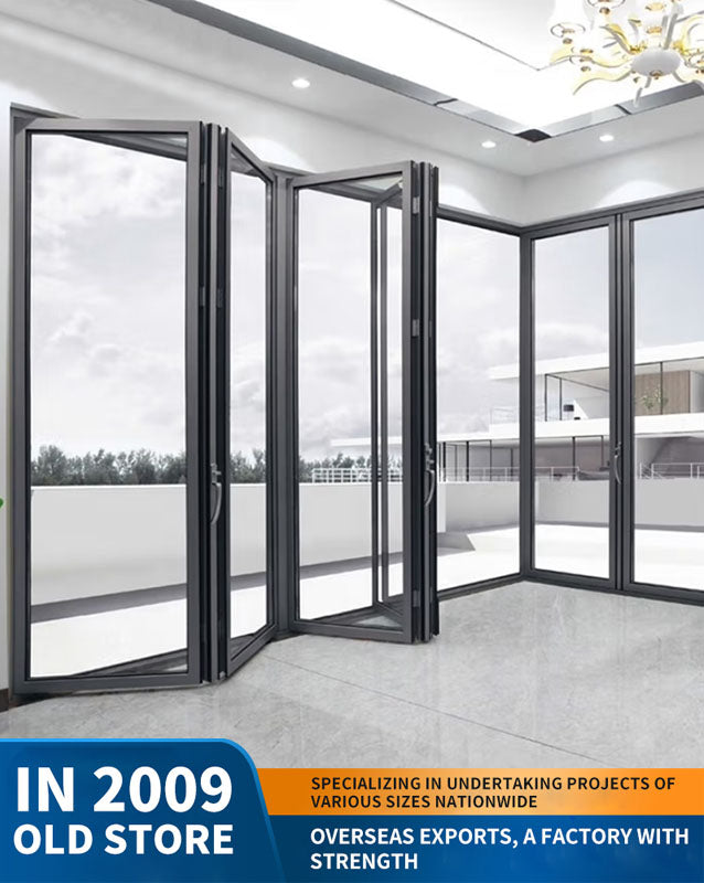 80 series heavy-duty aluminum alloy folding door: balcony and villa partition