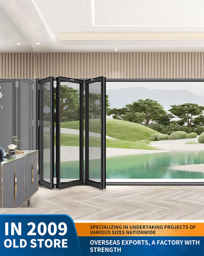 80 series heavy-duty aluminum alloy folding door: balcony and villa partition