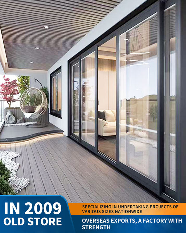 narrow-frame sliding door: kitchen and balcony glass door partition