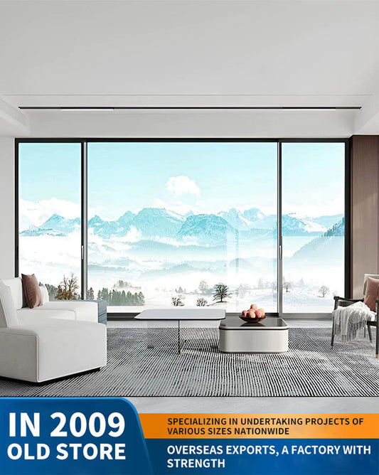 panoramic suspended lifting window: bedroom sound-insulating window, balcony-enclosing window