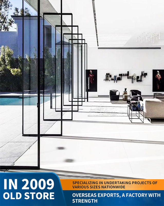 360-degree revolving door, central-axis glass door, meeting room and study partition
