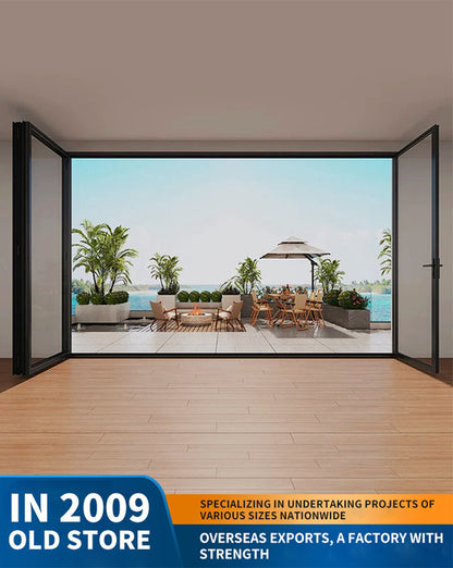 80 series heavy-duty aluminum alloy folding door: balcony and villa partition