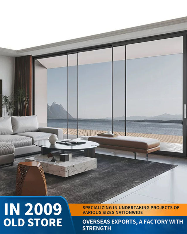 panoramic sliding door: large moving door, wind-resistant outdoor sliding door