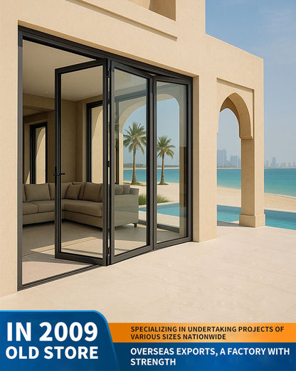 70 series folding door: car wash shop door, commercial shop door, aluminum alloy folding door