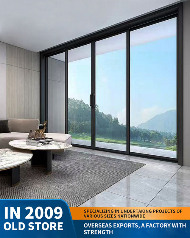 narrow-frame sliding door: kitchen and balcony glass door partition