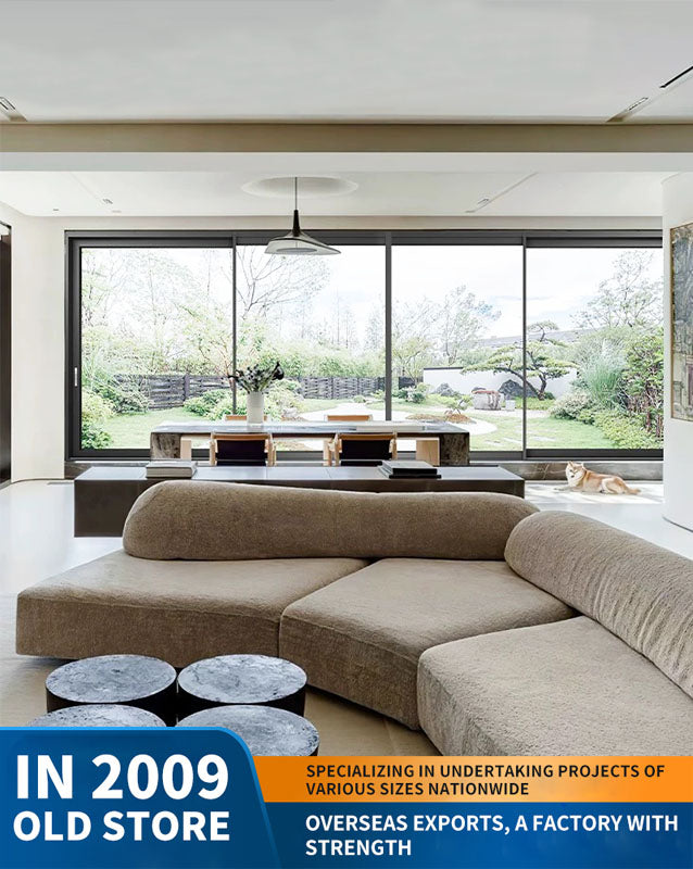 panoramic sliding door: large moving door, wind-resistant outdoor sliding door