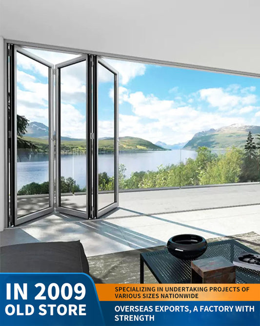 80 series heavy-duty aluminum alloy folding door: balcony and villa partition