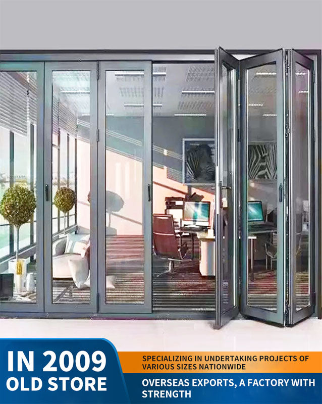 70 series folding door: car wash shop door, commercial shop door, aluminum alloy folding door