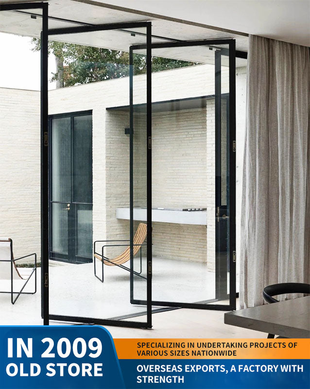 360-degree revolving door, central-axis glass door, meeting room and study partition