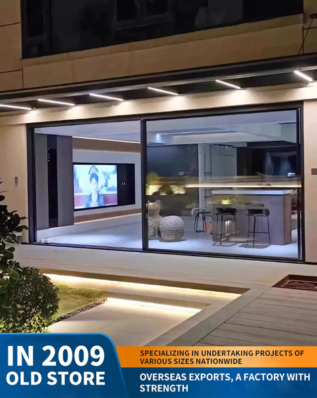 panoramic sliding door: large moving door, wind-resistant outdoor sliding door