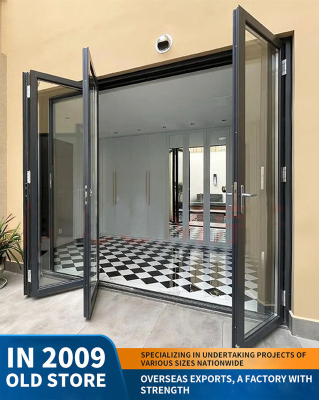 68 series heavy-duty folding door: sunroom anti-pinch aluminum alloy waterproof door