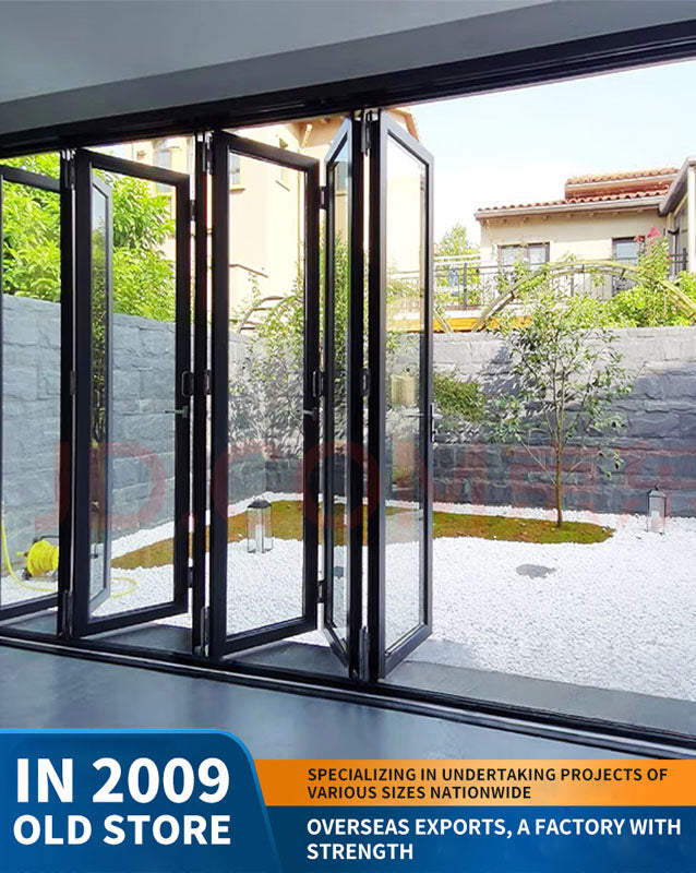 68 series heavy-duty folding door: sunroom anti-pinch aluminum alloy waterproof door