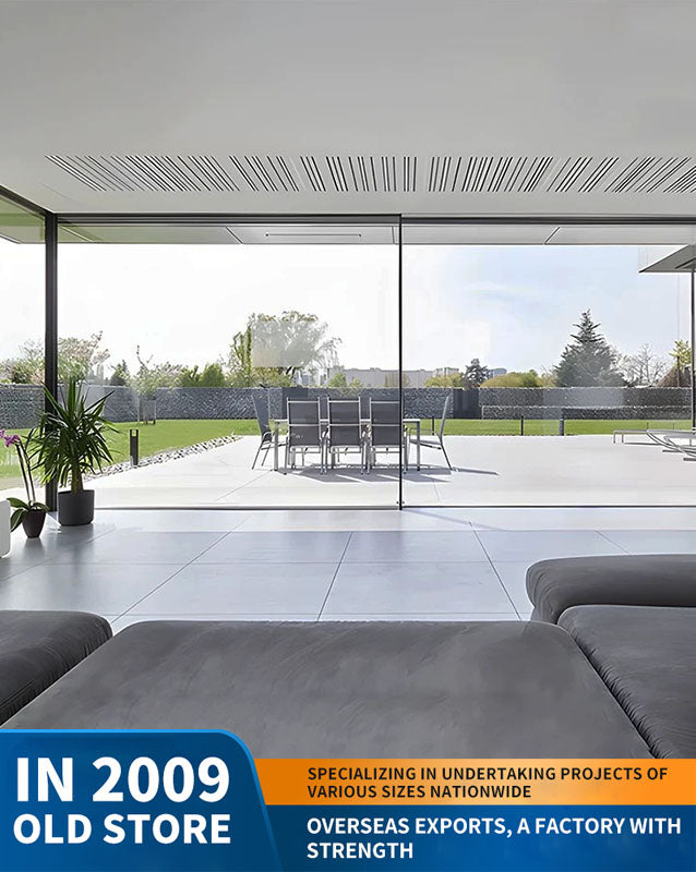 panoramic sliding door: large moving door, wind-resistant outdoor sliding door